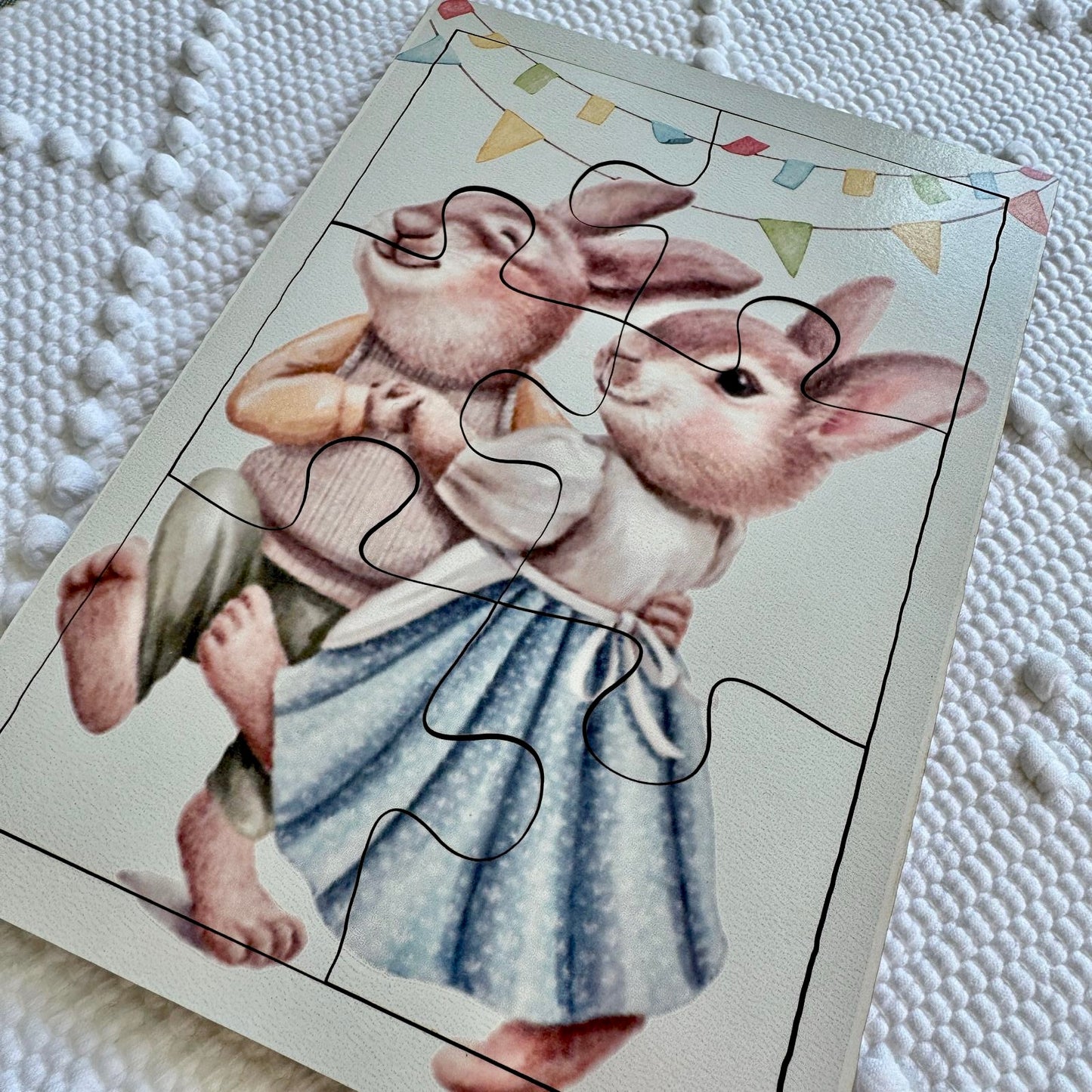 Easter Bunny 2024 Wooden Jigsaw Children Kids A5