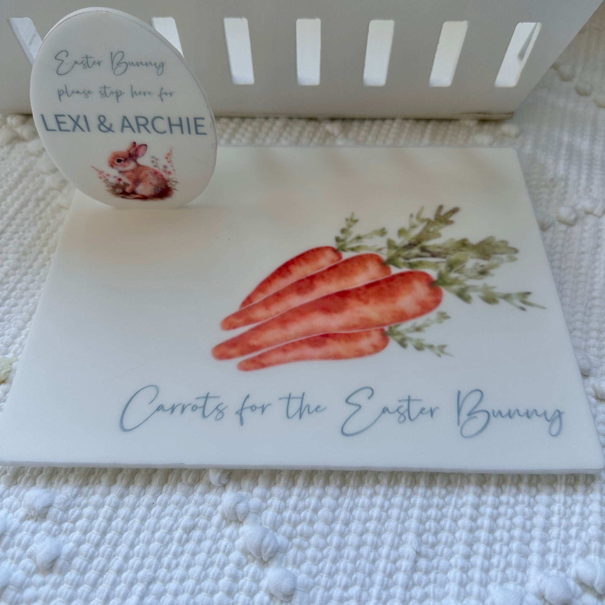 Gift Decoration Easter Bunny Children 2024 Acrylic Signs Rabbit Bunny