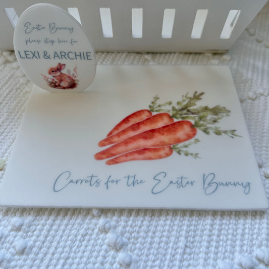 Gift Decoration Easter Bunny Children 2024 Acrylic Signs Rabbit Bunny