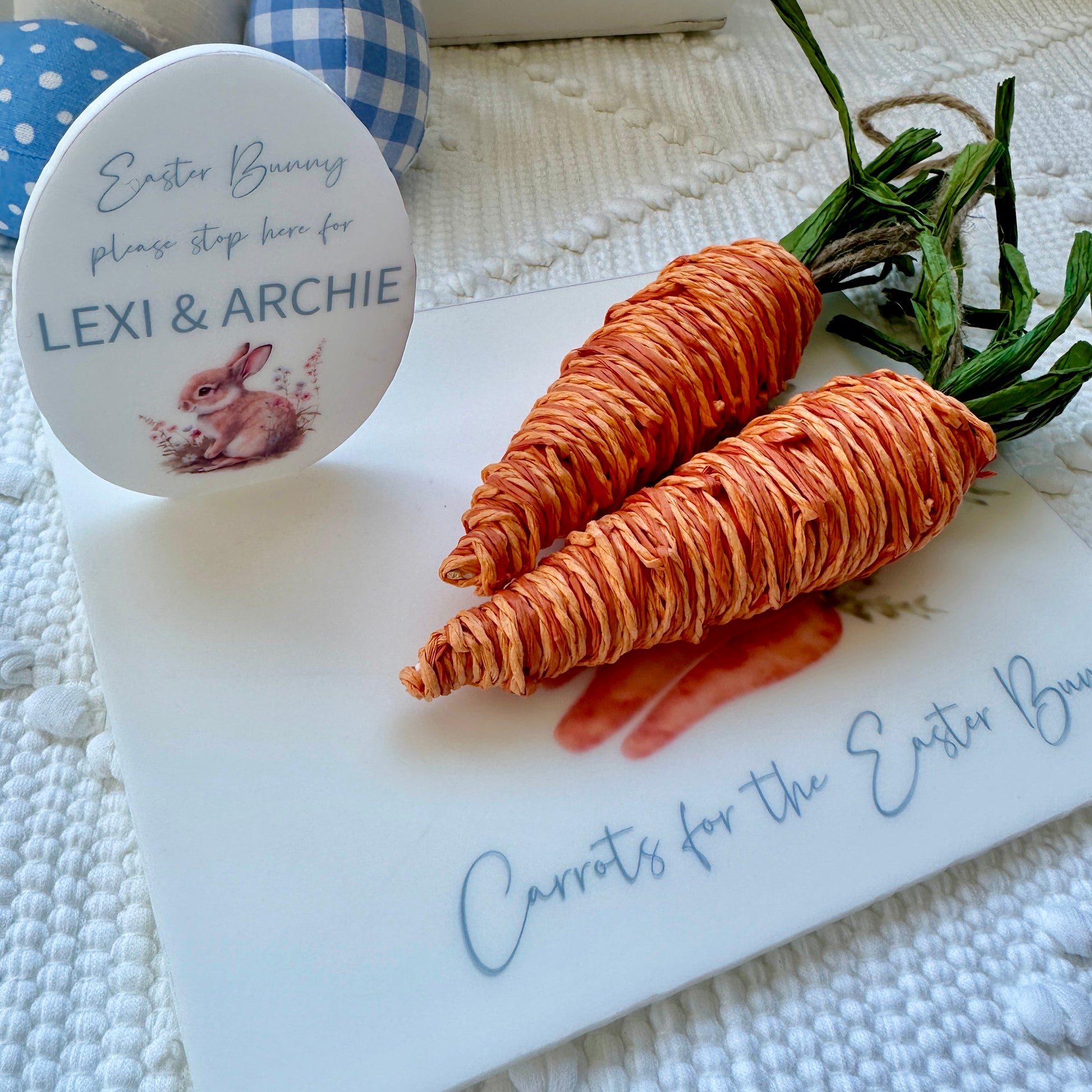 Gift Decoration Easter Bunny Children 2024 Acrylic Signs Rabbit Bunny