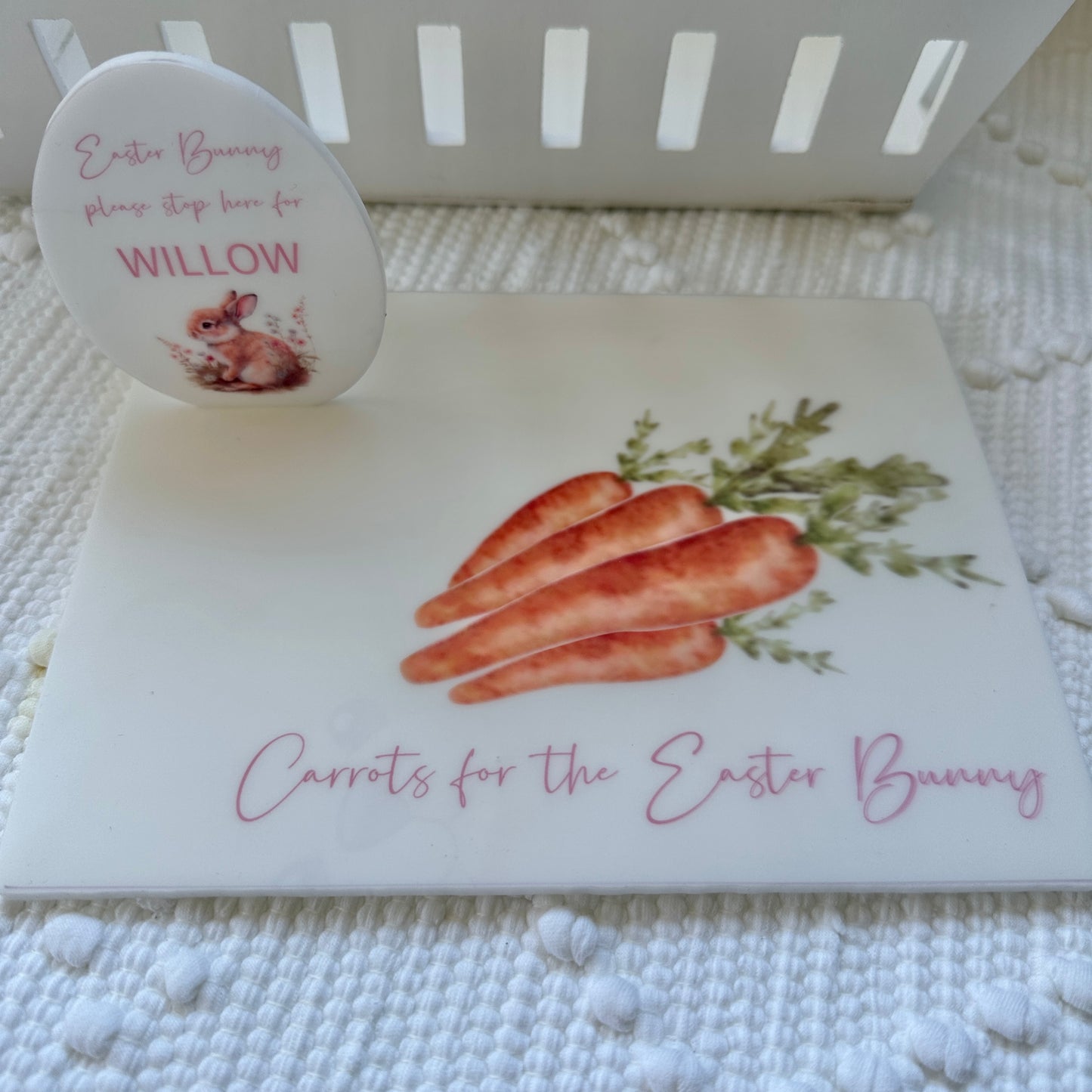 Gift Decoration Easter Bunny Children 2024 Acrylic Signs Rabbit Bunny