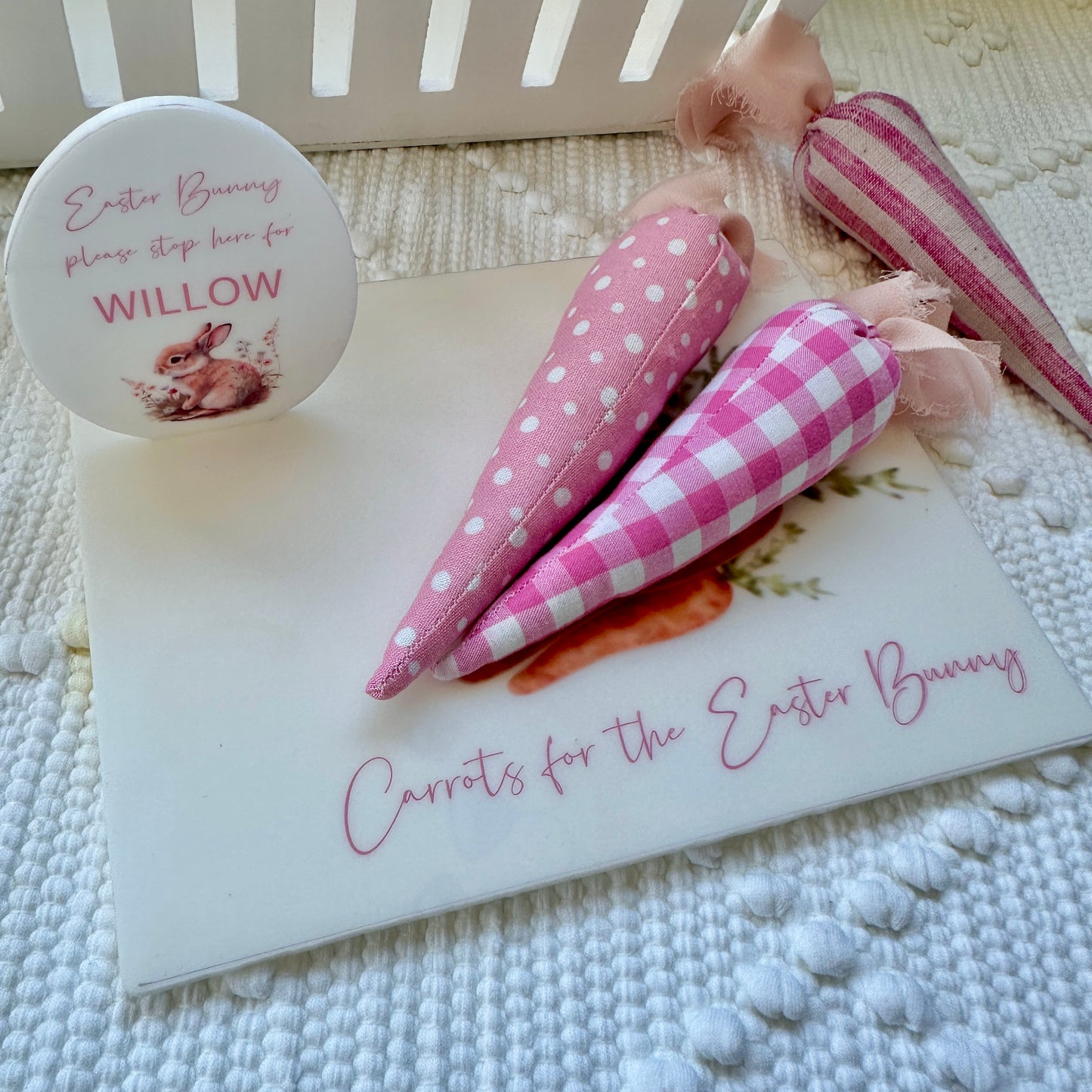 Gift Decoration Easter Bunny Children 2024 Acrylic Signs Rabbit Bunny