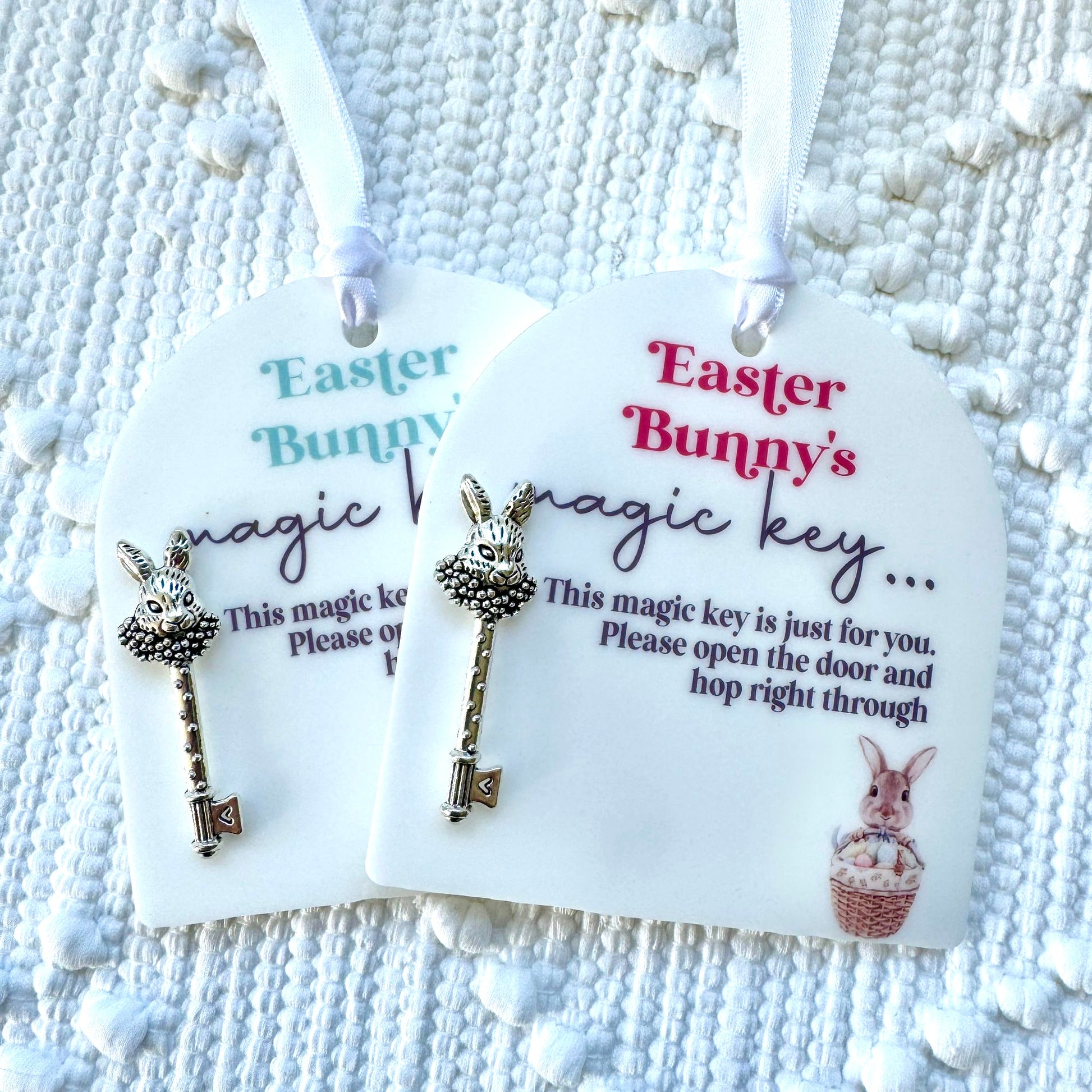 Easter Bunny Magic Key 2024 Kids Children Rabbit Acrylic