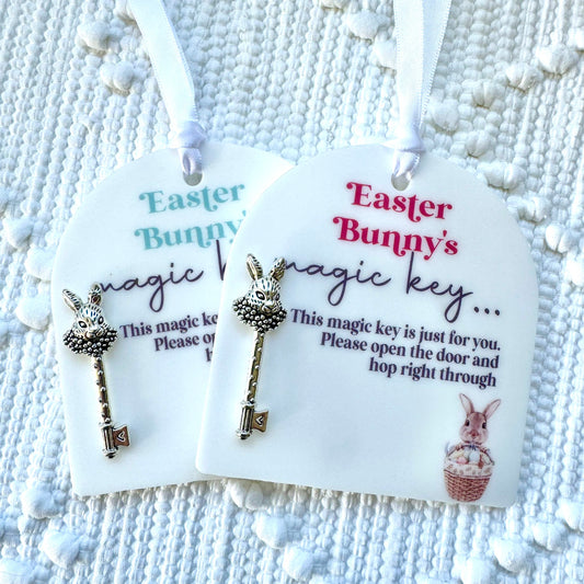 Easter Bunny Magic Key 2024 Kids Children Rabbit Acrylic