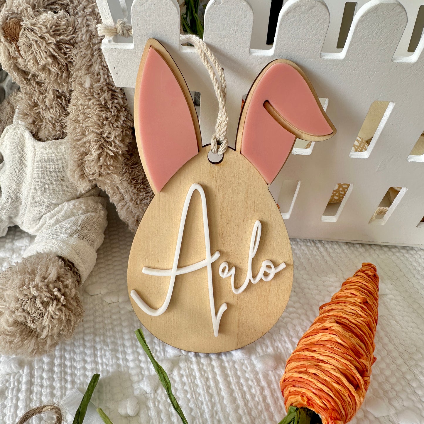 Easter Personalised Bunny Ears Tag