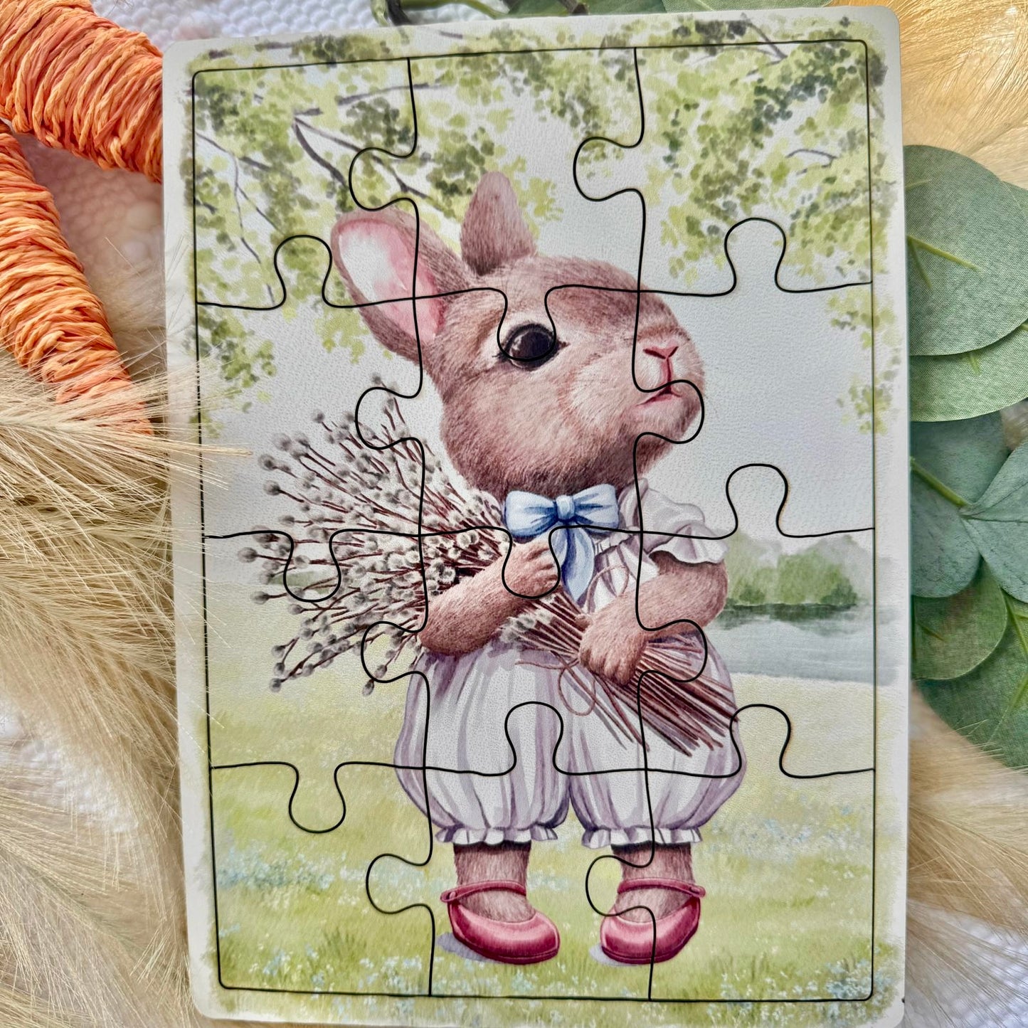 Easter Bunny 2024 Wooden Jigsaw Children Kids A5