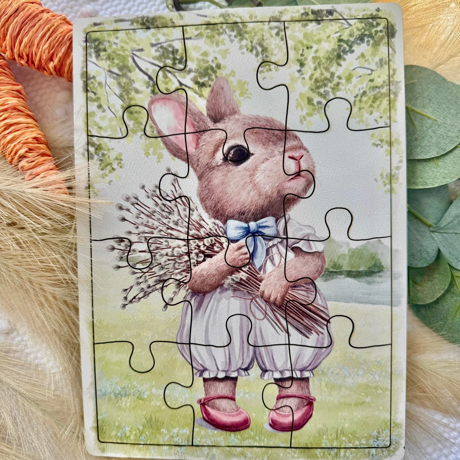 Easter Bunny 2024 Wooden Jigsaw Children Kids A5