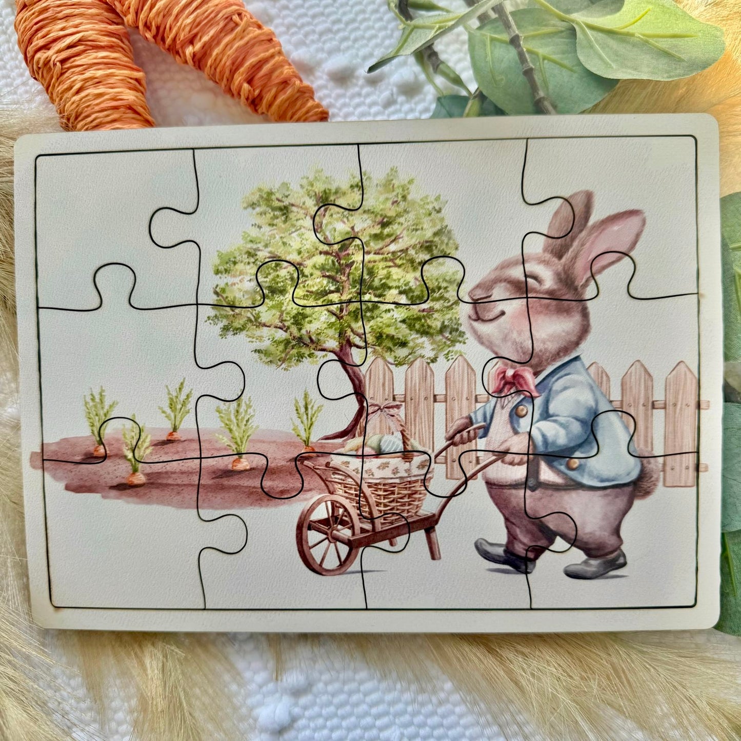 Easter Bunny 2024 Wooden Jigsaw Children Kids A5