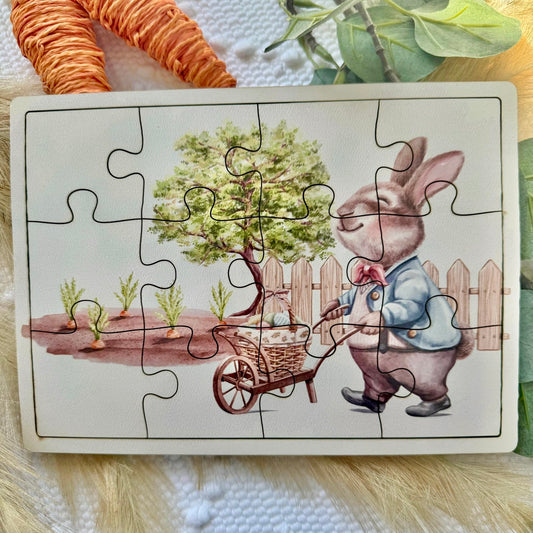 Easter Bunny 2024 Wooden Jigsaw Children Kids A5