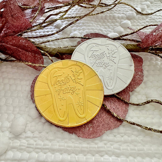 Tooth fairy coin gold silver play