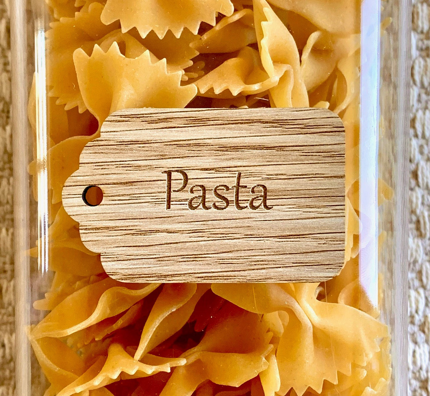 Wooden Pantry Labels Brown