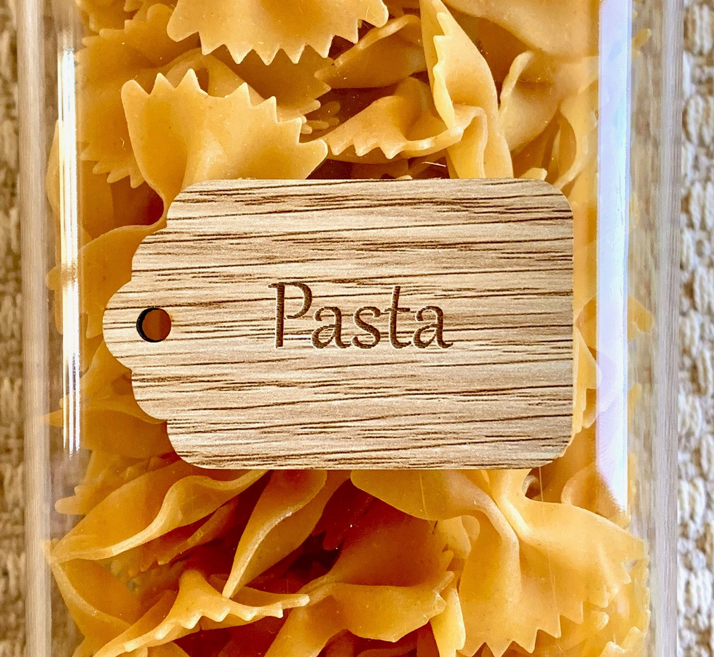 Wooden Pantry Labels Brown