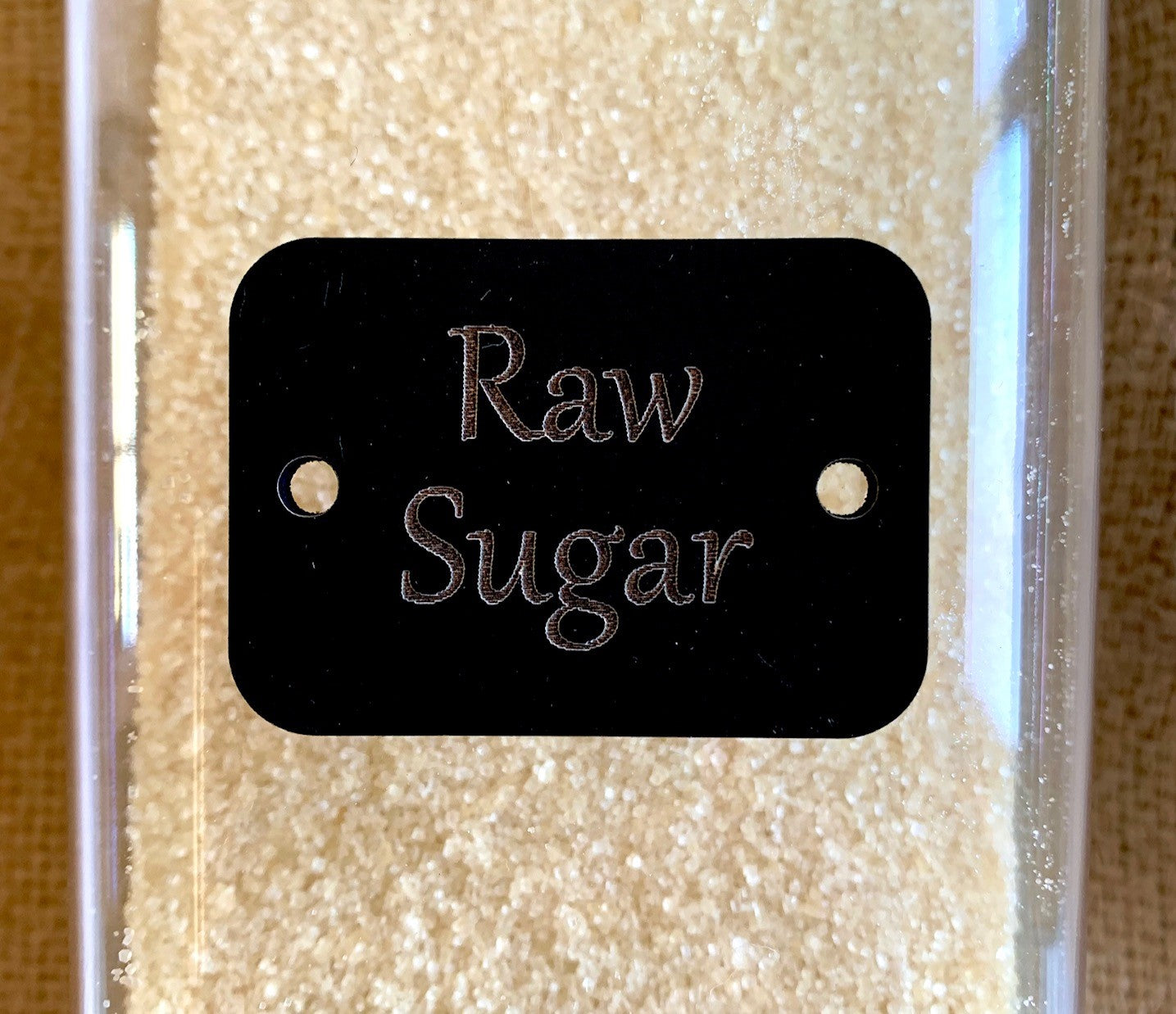 Wooden Pantry Labels Black