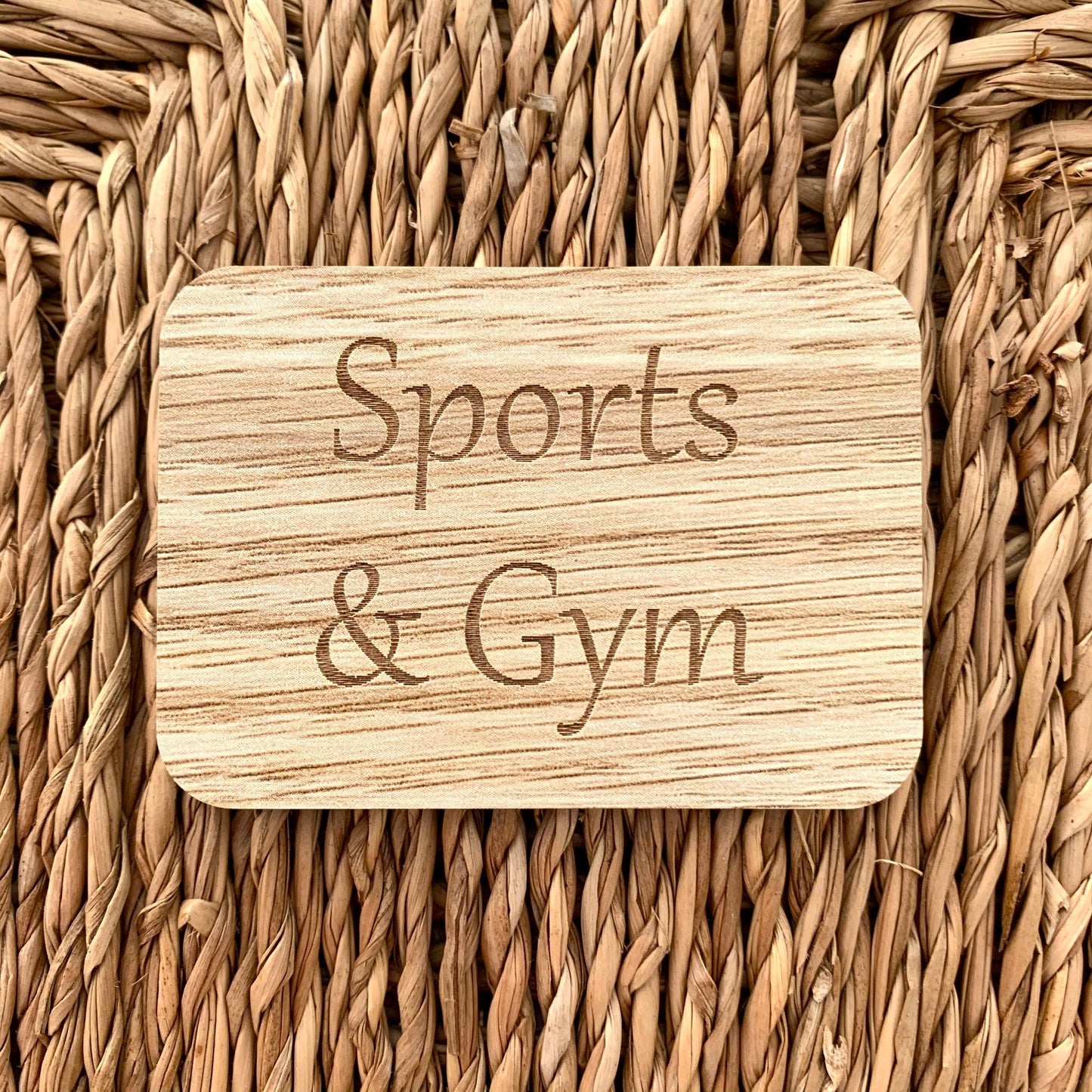 Wooden Brown Laundry Labels