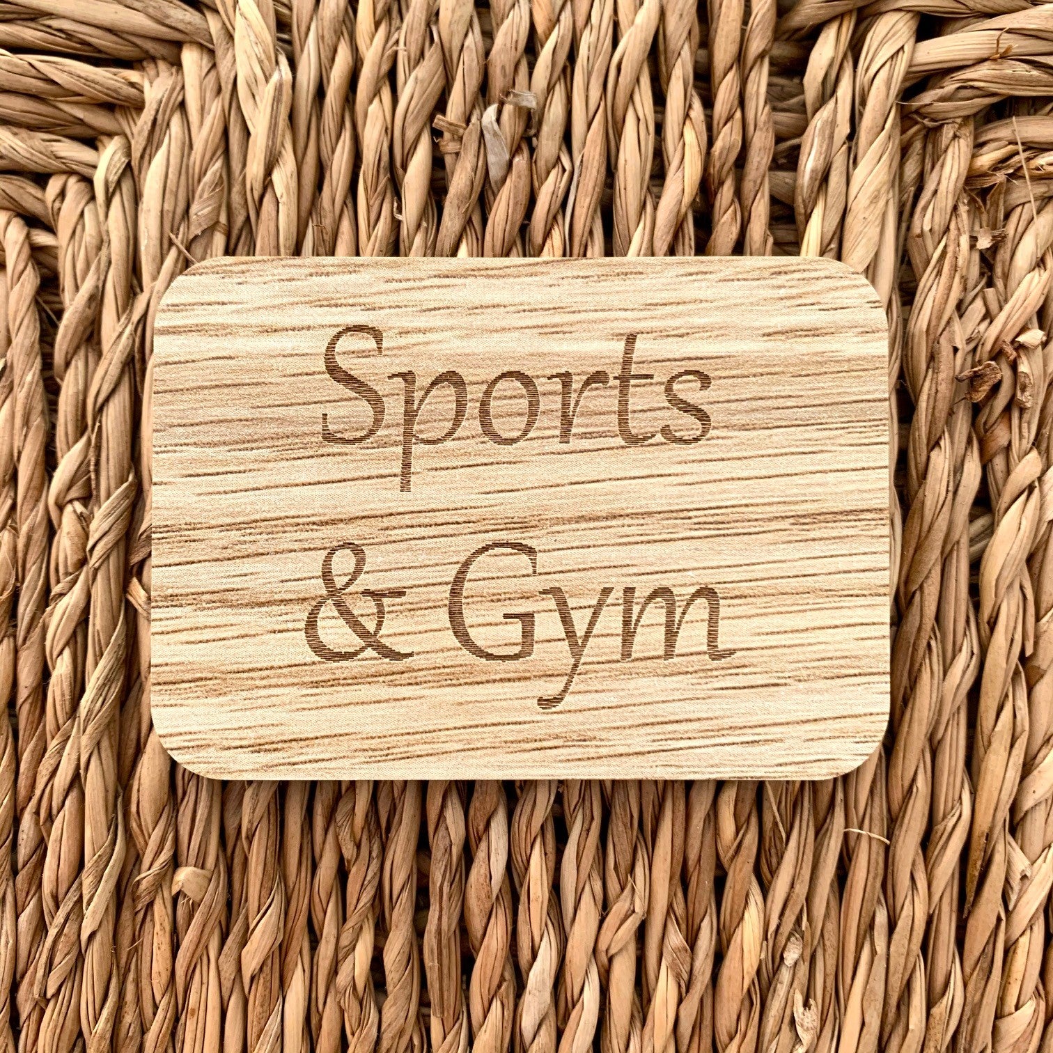 Wooden Brown Laundry Labels