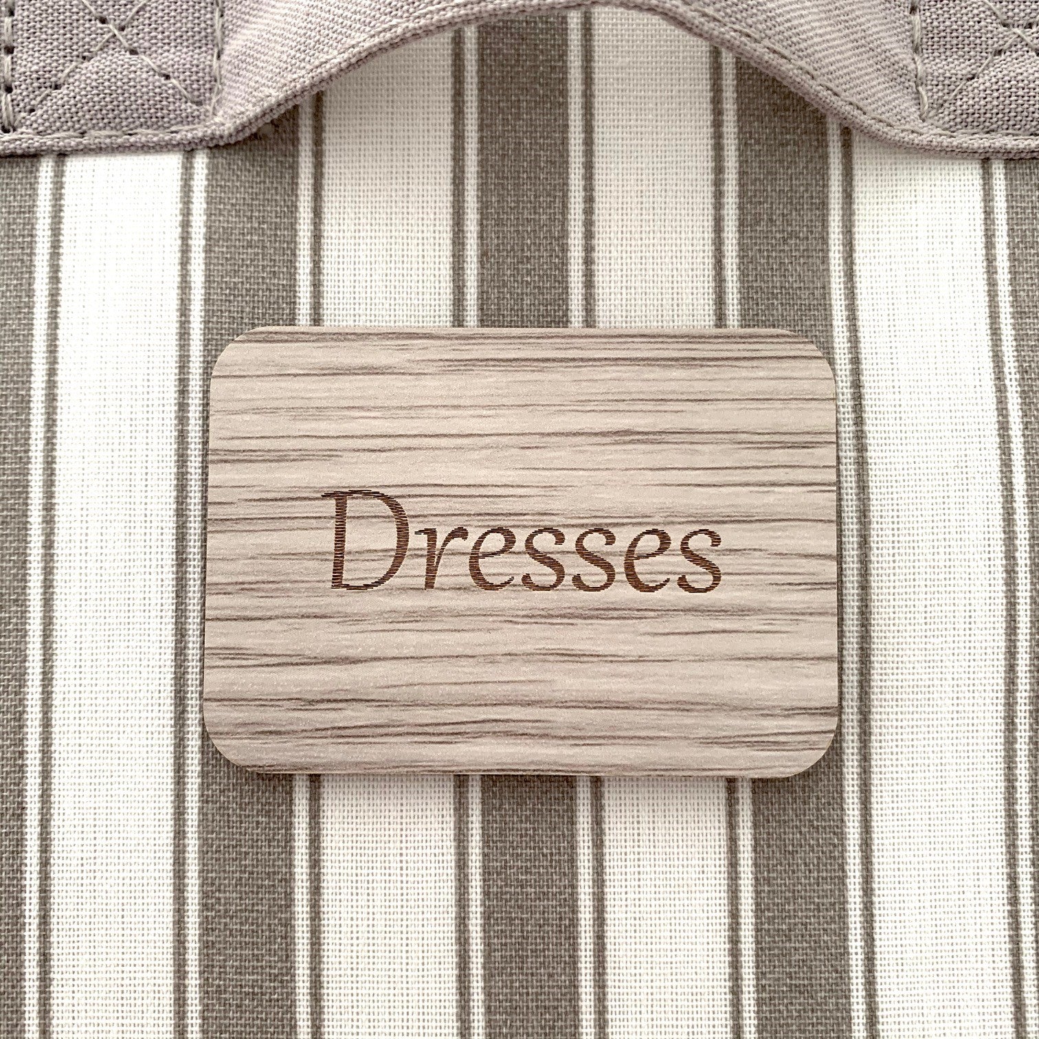 Wooden Grey Laundry Labels