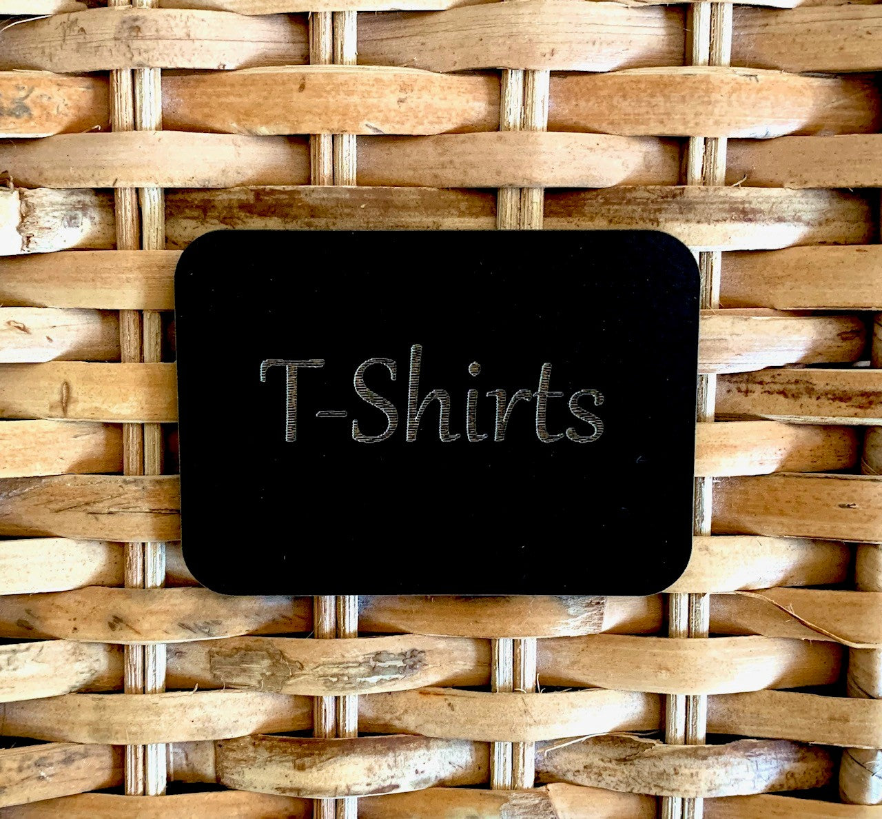 Wooden Black Laundry Labels