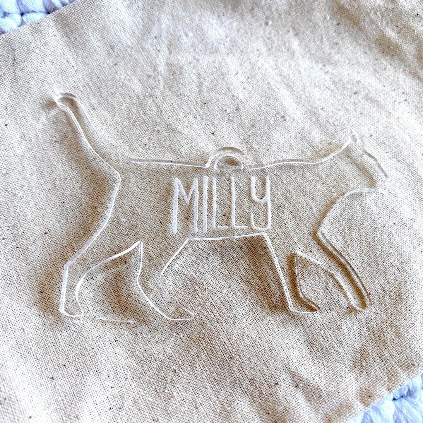 Personalised Christmas Acrylic Pets Present Gift Tags Ornaments