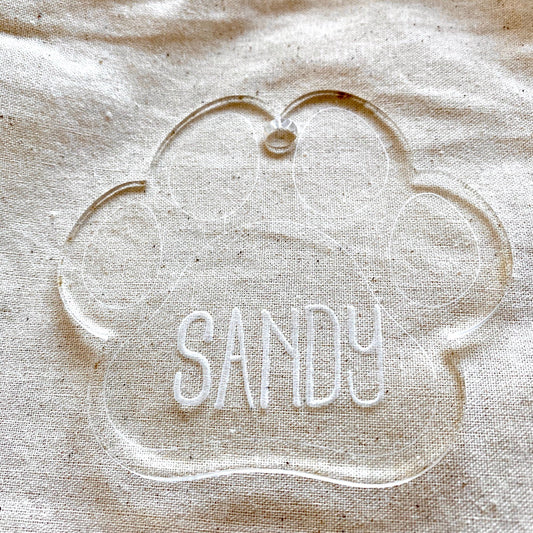 Personalised Christmas Acrylic Pets Present Gift Tags Ornaments