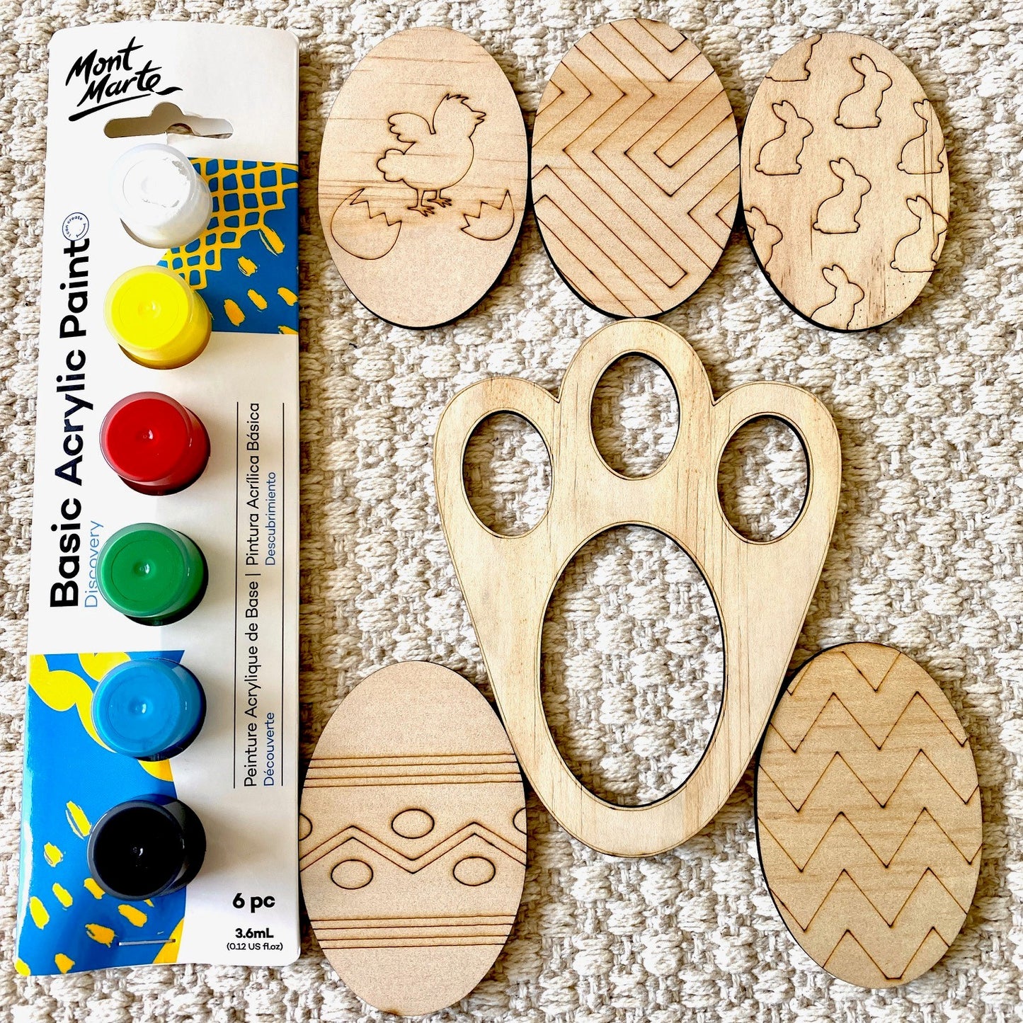 Easter Egg Painting Kit Wooden