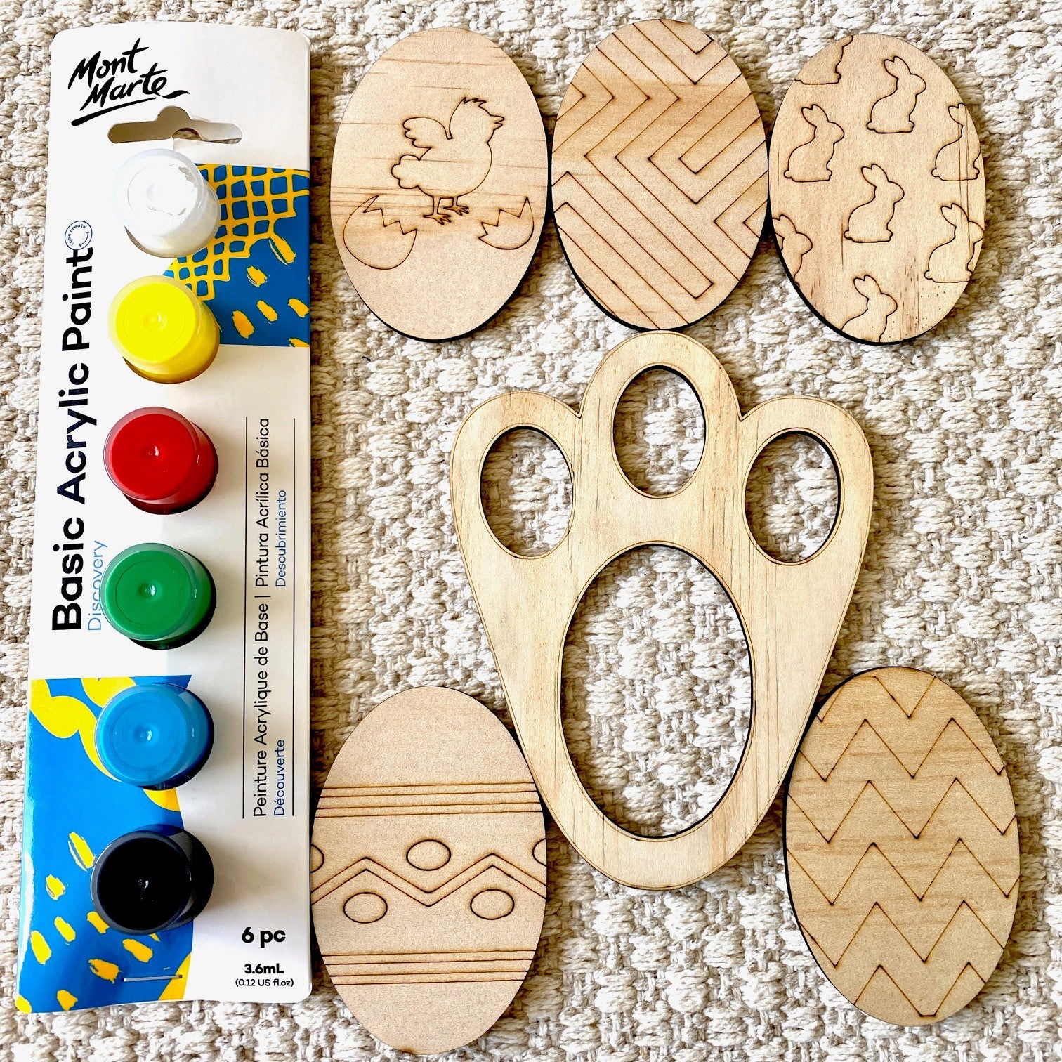 Easter Egg Painting Kit Wooden