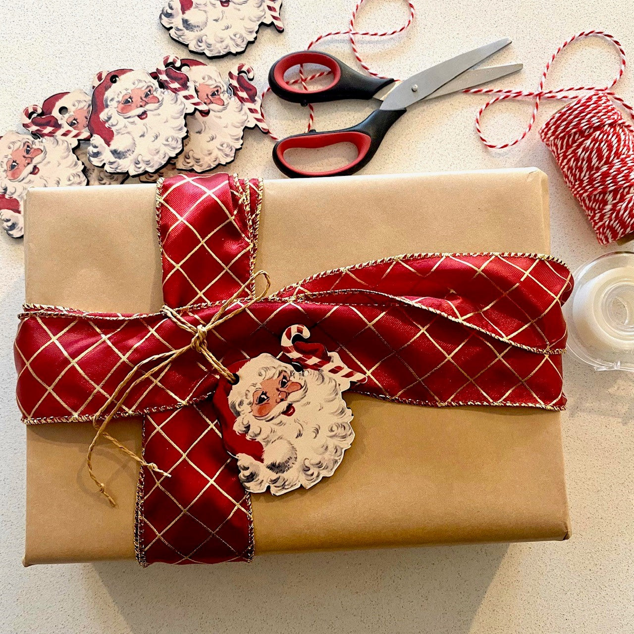 Wooden Vintage Christmas Gift Tags