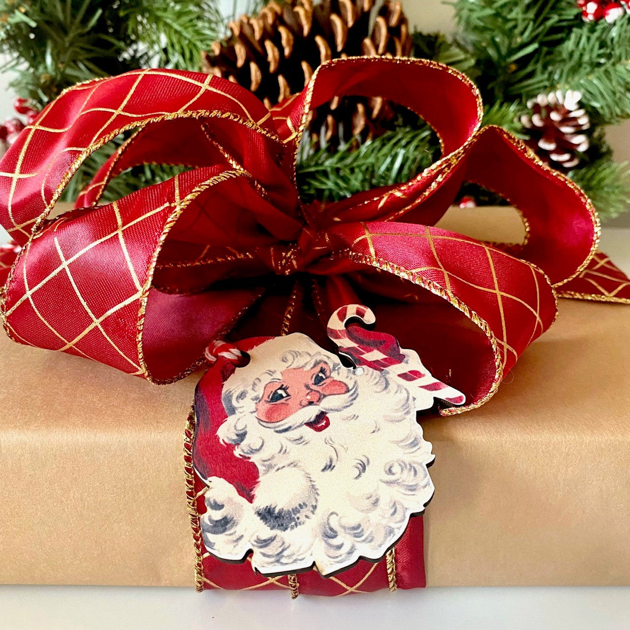 Wooden Vintage Christmas Gift Tags