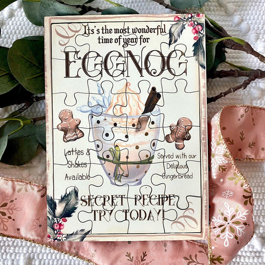 Christmas Wooden Vintage Jigsaw