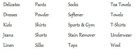 Wooden Grey Laundry Labels